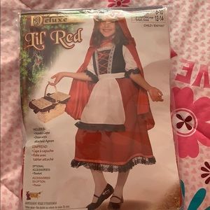 Little red riding costume size child small 4-6